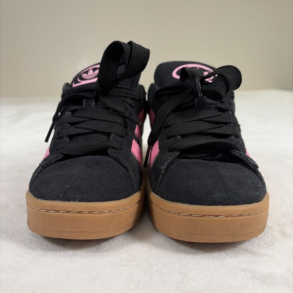 Adidas Campus 00s Womens 8.5 Black Pink Gum Sole Suede Sneakers Casual Charity - Picture 4 of 12